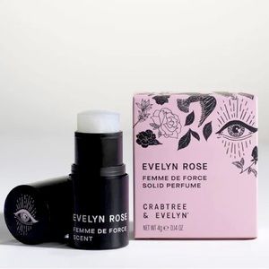 New in Box Crabtree & Evelyn Evelyn Rose Femme de Force Scent Solid 0.14 oz